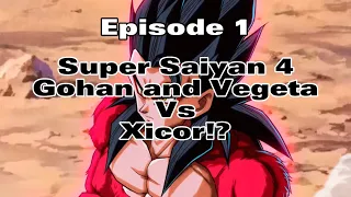 dragon ball af episode 1 super saiyan 4 gohan and vegeta vs xicor 