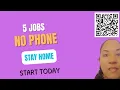 5 Easy Non-Phone Jobs You Can Do From Home