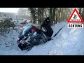 Wintereinbruch - Auto landet im Graben | Dumm Tüch