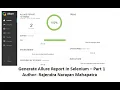 How to generate Allure Report In Selenium Part-1
