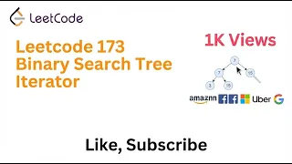 LeetCode 173 Binary Search Tree Iterator - Apple Facebook Amazon Google Microsoft Interview Q