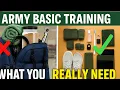 Army BASIC TRAINING Packing List 2026-What You Actually Need