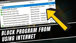 How to Block Program From Accessing Internet Windows EASY