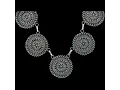 Zuni Turquoise Needle Point Necklace and Earrings Set Delbert Marlinda Chavez