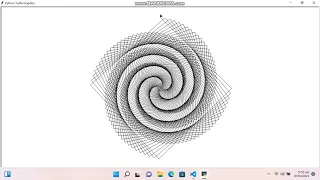Creating Square Spiral In Python Coding With Numair