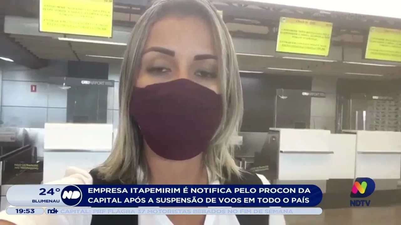 Empresa Itapemirim é notificada pelo Procon de Florianópolis após a suspensão de voos em todo o país