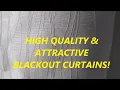 HIGH QUALITY Blackout Curtains MIUCO FULL Room Darkening Curtains 2 Panels 52 x63 Silver REVIEW