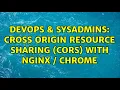 DevOps SysAdmins Cross Origin Resource Sharing CORS with nginx chrome 2 Solutions