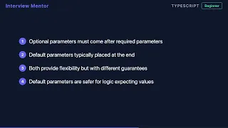 Optional vs Default Parameters in TypeScript Explained