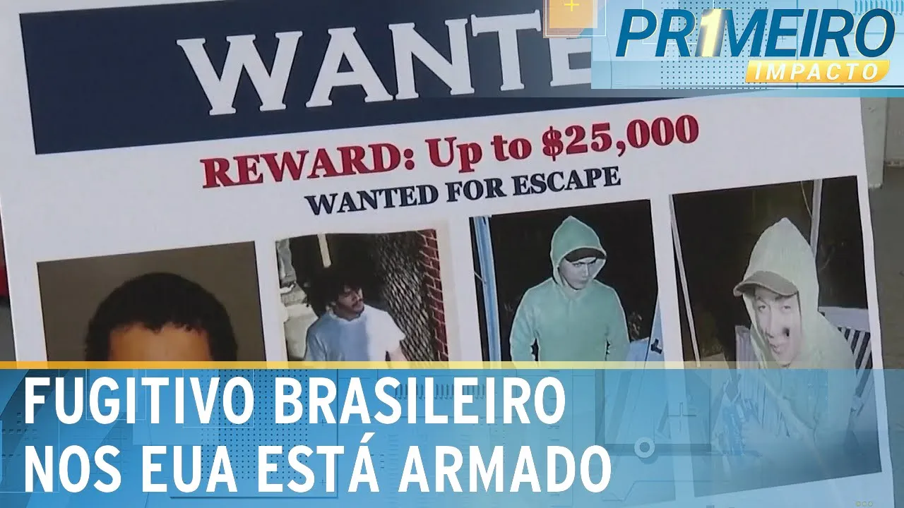 Recompensa por brasileiro foragido nos EUA sobe para quase R$ 125 mil | Primeiro Impacto (12/09/23)