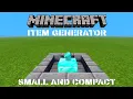 How To Make an Item Generator in Minecraft Very Easy No Redstone