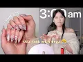 attempting a 150 manicure at home for FREE we got nails at home ep 1