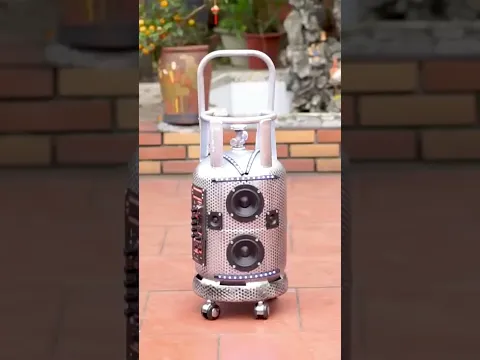 Transforming Gas Bottle into Jaw-Dropping Bluetooth Speaker #diy #recycling #bluetooth