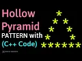 Hollow Pyramid Pattern in C Pattern Printing Programs Explained Step-by-Step With Code Logic