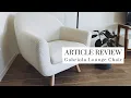 Article Review Gabriola Lounge Chair in Ivory Boucle