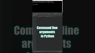 Command line arguments in Python