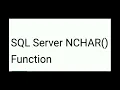 String Functions SQL Server