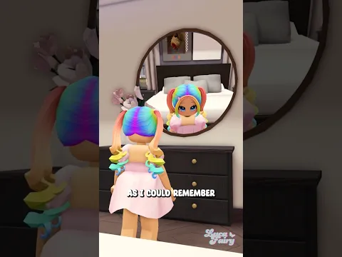 💗 My Stepmom Hated My Rainbow Hair 🏡 Roblox Story #roblox #shorts