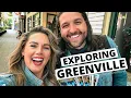 South Carolina One Day in Greenville - Travel Vlog Exploring Downtown