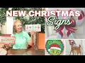 Christmas Signs Christmas Signs Just Arrived Perfect for Holiday Wreaths Decor