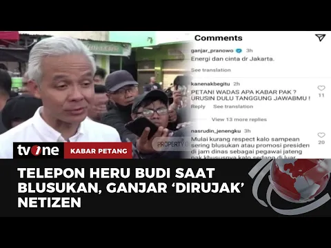 Telepon Heru Budi saat Blusukan di Jakarta, Ganjar 'Dibully' Netizen