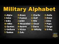 Download Lagu What is the Military Alphabet - NATO Phonetic Alphabet? Alpha, Bravo, Charlie, Delta....