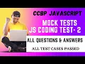 Mock Tests JS Coding Test 2 - Answers JavaScript NxtWave CCBP 4 0