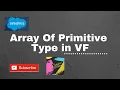 Array Of Primitive Type In VF SALESFORCE