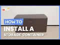 How to Install the Large Deck Box Lockable Storage Container NP10267
