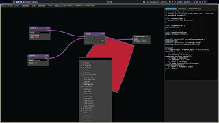 Node based shader editor