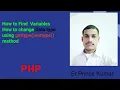 How to print variables and use of gettype settype in PHP