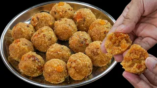 Suji Churma Laddo 😍 | Crispy & Delicious Rava Churma Laddu Recipe | Easy Indian Sweet | N'Oven