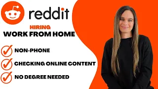 REDDIT Non-Phone Work From Home Job Helping Moderators Of Online Content USA Canada No Degree