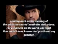 Garth Brooks - The Dance With (lyrics)