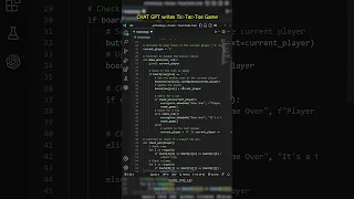 Asking A I to make Tic Tac Toe Game in Python