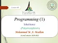Lecture - Chapter10 Polymorphism