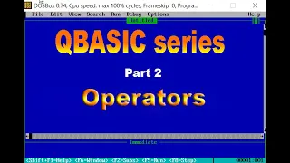 Operators in qbasic