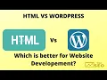 Website on WordPress Vs HTML CSS JavaScript Which Is Better In 2020