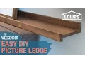 Easy DIY Picture Ledge