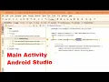 Main activity in android studio Android Application Development Tutorial for Beginners