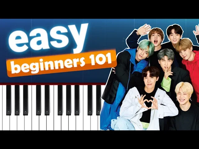 10 BTS SONGS ON PIANO (EASY FOR BEGINNERS)