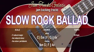 Download SLOW ROCK BALLAD Backing Track in C/Am (64 bpm) MP3