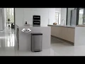 Kohler K 20956 BST Dual Compartment Step Trash Can Liner Black Stainless