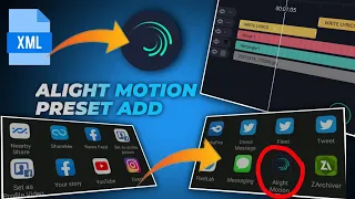 How TO IMPORT XML PRESET IN ALIGHT MOTION | Add preset in alight motion | preset import problem