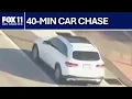 Suspect possibly armed with gun leads police chase across Los Angeles
