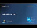 Hide tables in SSMS