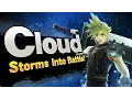 Super Smash Bros - Cloud Storms into Battle