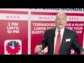 Tornadoes large hail possible as storms target St Louis region Monday
