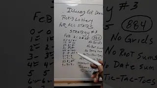 Pick 3 easy hits Illinois Lottery strategy number 3