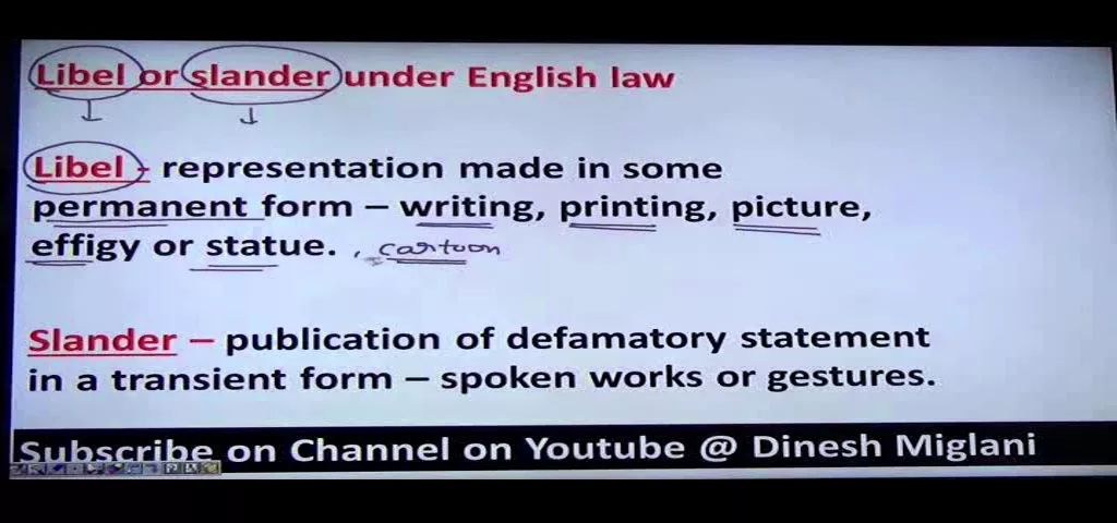 Defamation:Law of Torts by Dr. Deepak Miglani